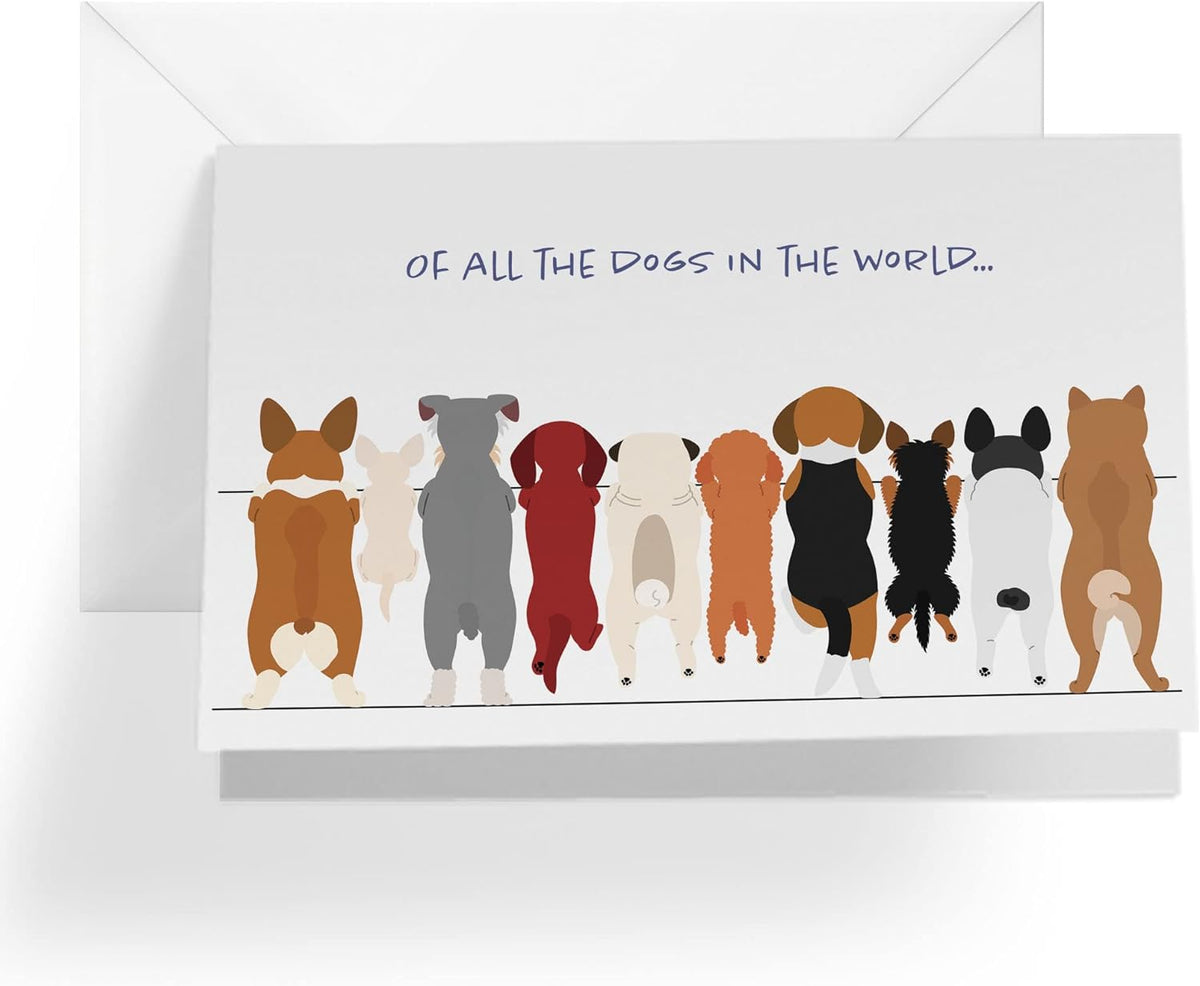 Father'S Day Card Dog Dad | Fathers Day Card from Dog |5”X7.5” | (Single Card and Envelope)
