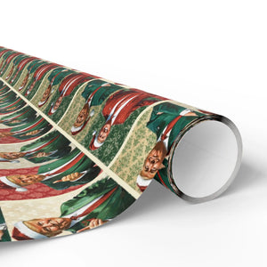 Jolly Trump Christmas, Christmas Trump Gift Wrap, Trump Wrapping Paper for Gifts, Maga Gift Wrap Christmas Trump 2024, Santa Trump Gifts