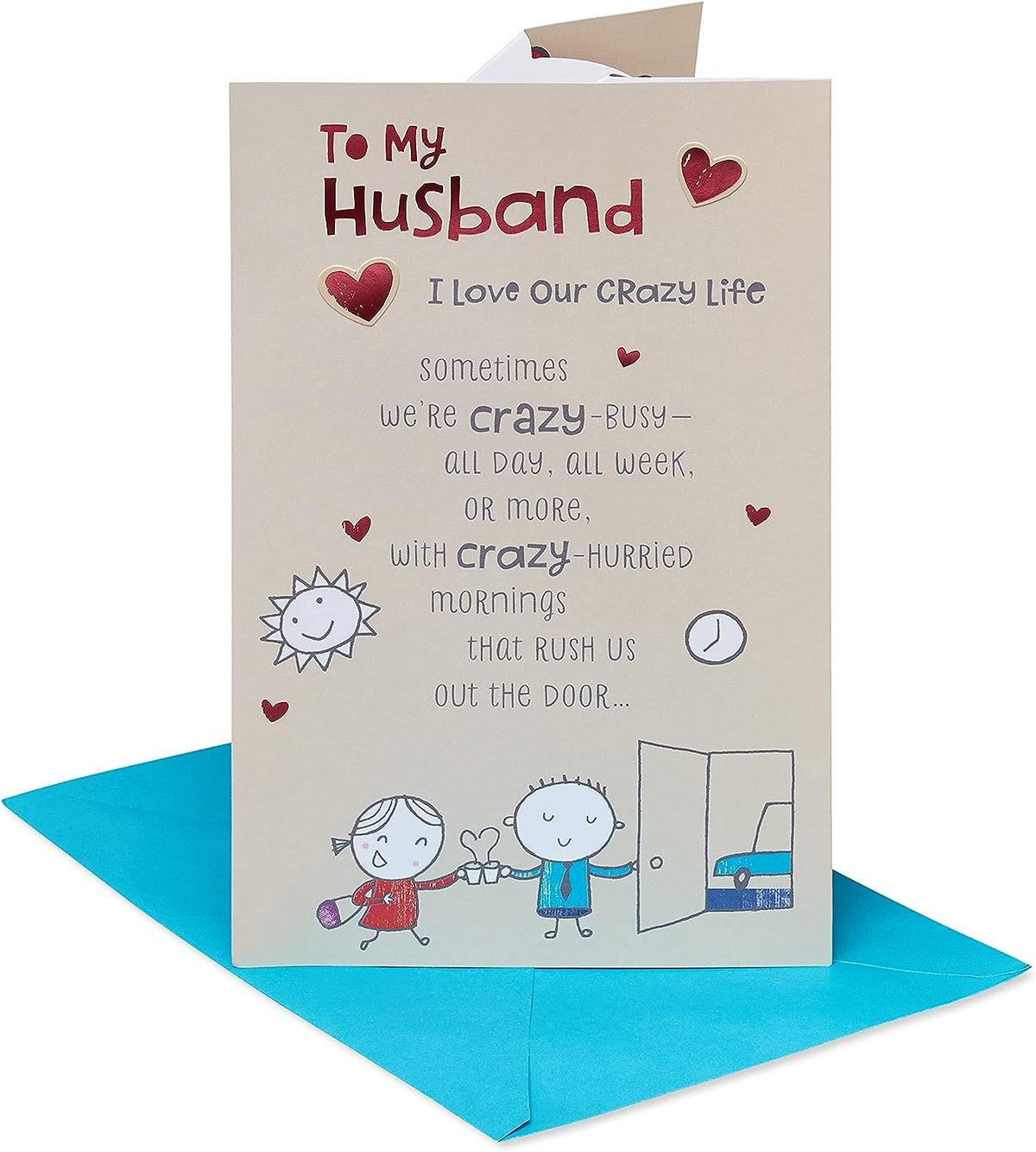 Birthday Card for Husband (Crazy Life)