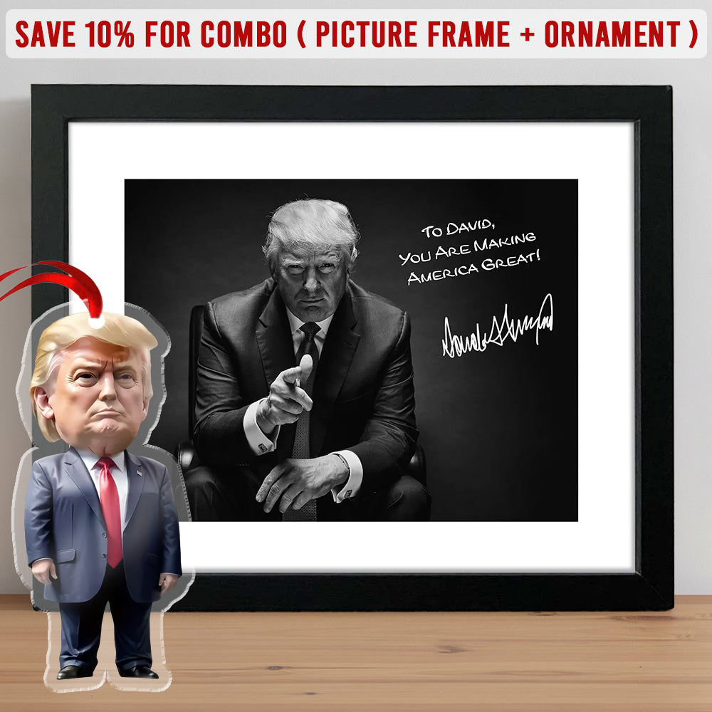 President Donald Trump Photo Picture Frame Poster TH10 62641