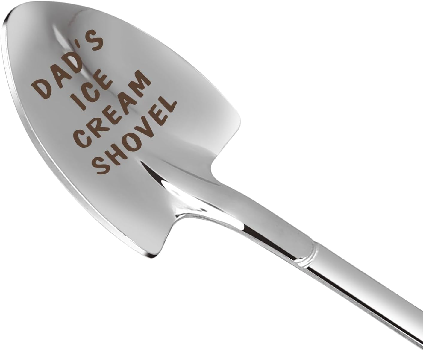 Gifts for Dad Fathers Day Dad Gifts Men Ice Cream Spoon Scoop for Ice Cream Lovers, Father'S Day Gifts for Men Funny Engraved Stainless Steel Spoon Shovel, Birthday Fathers Gifts
