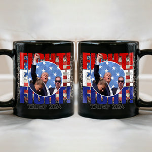 Donald Trump 2024 Sh**ting Fi**t Fi**t Fi**t Black Mug HO82 63072