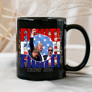 Donald Trump 2024 Sh**ting Fi**t Fi**t Fi**t Black Mug HO82 63072