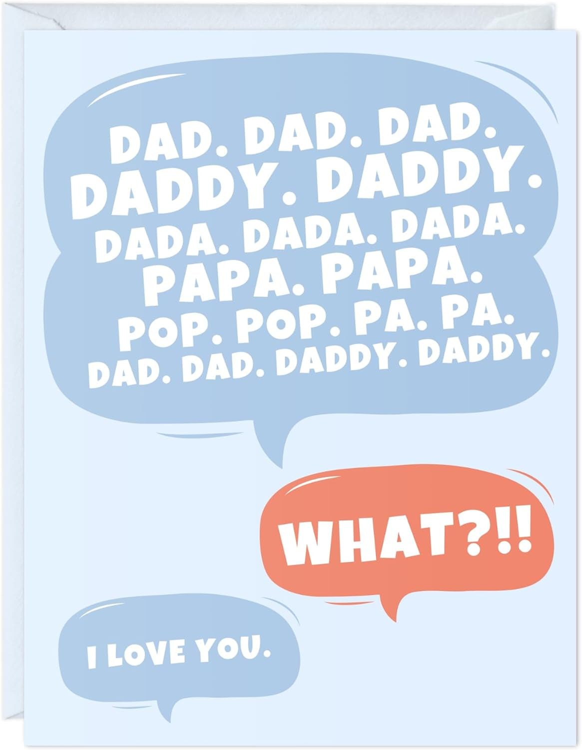 Fathers Day Card for Dad Birthday, Anniversary Husband Him Grandpa Grandfather Stepdad Stepfather, Birthday Thank You Kawaii Greeting Card (Thanks for Feeding Me ...)