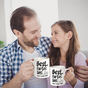 Fathers Day Funny Gifts for Dad Husband Him from Daughter Son Kids Wife - 11 OZ Ceramic Coffee Mug - Stocking Stuffers for Christmas Xmas,Birthday, Anniversary Gag Presents Ideas for Papa Step Dad