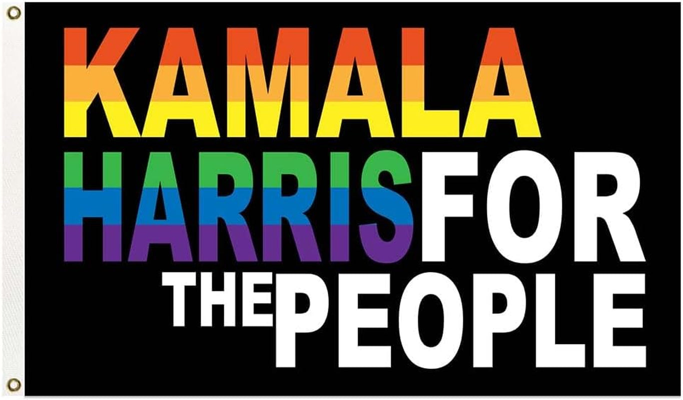 3X5 Ft Kamala Harris for the People Kalama Harris for President Vivid Color Kamala Yard Sign 2024 President Flag Truck Flag
