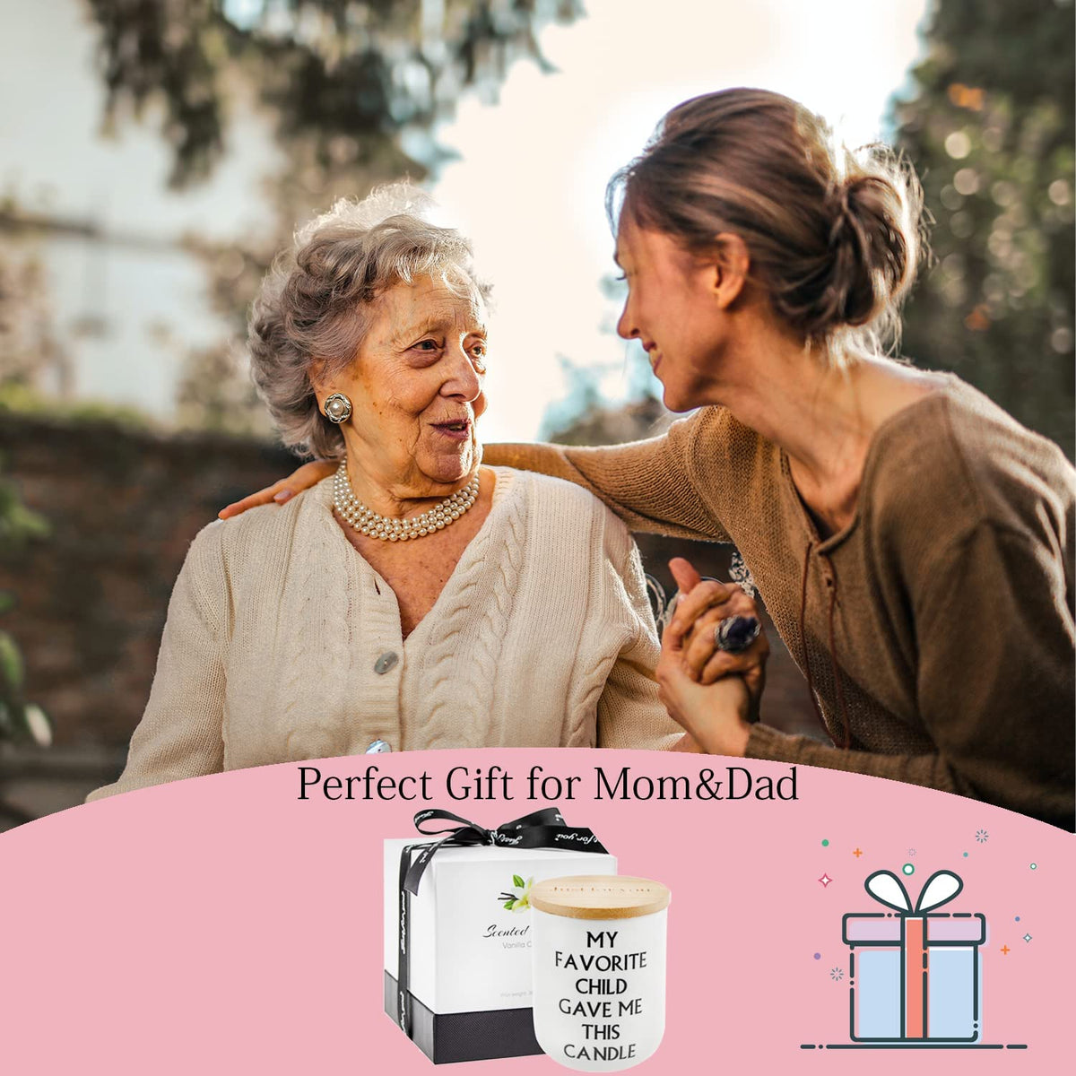 Mothers Day Gifts for Mom from Daughter Son- Best Mom & Dad Gifts Ideas, Funny Mother'S Day, Fathers Day, Birthday, Thanksgiving, Christmas Gifts, Vanilla Coconut Candles(11.5Oz)