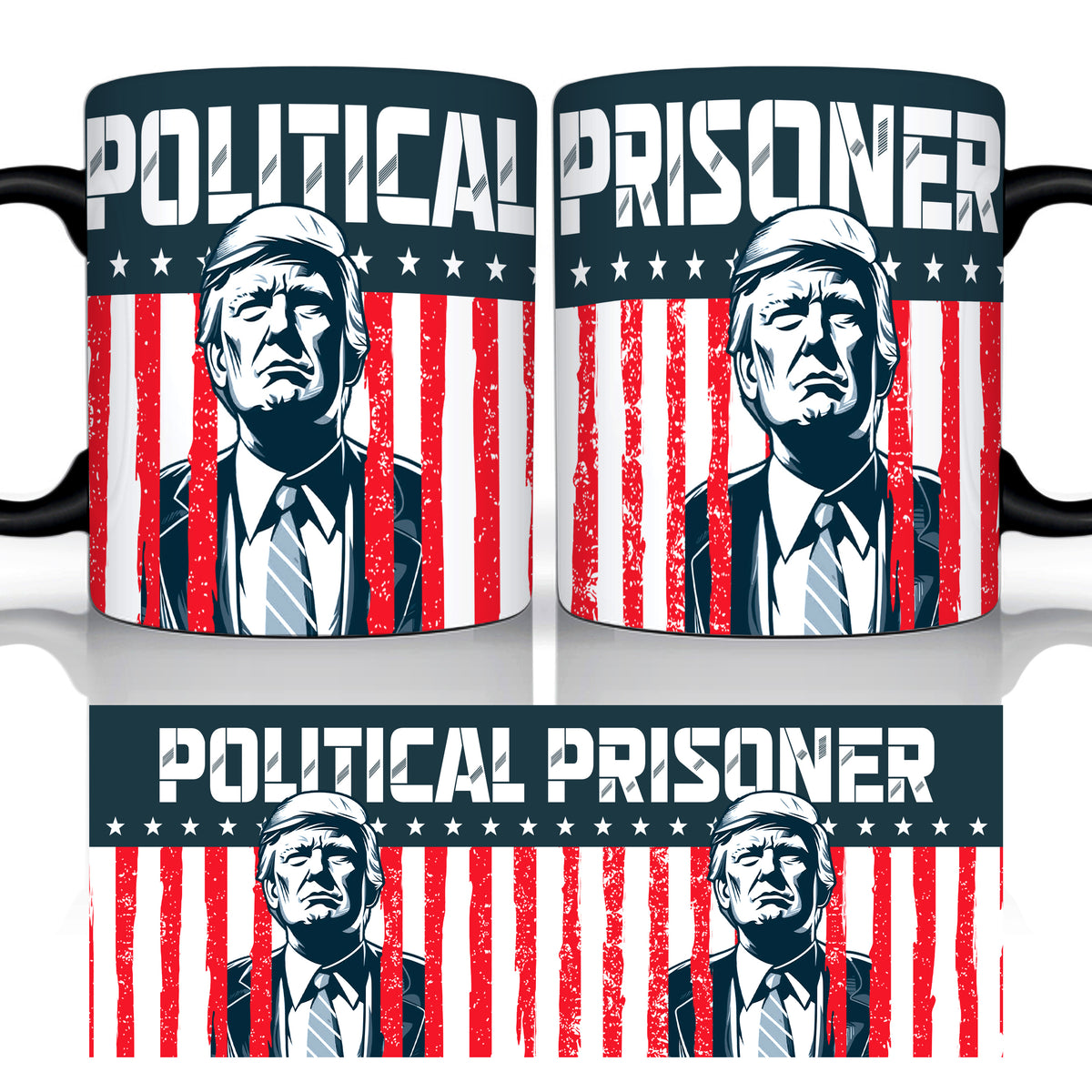 Political Prisoner Trump Black Mug TH10 N304 62631