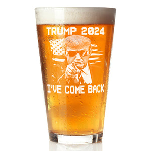 I've Come Back Trump - Love For Our Country Is What Matters Most Beer Glass LM32 63767