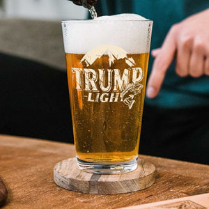 Custom Trump Light Fishing Lovers Print Beer Glass HO82 65466