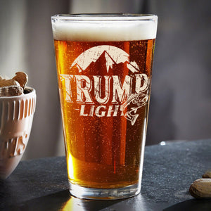 Custom Trump Light Fishing Lovers Print Beer Glass HO82 65466