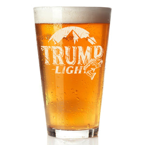 Custom Trump Light Fishing Lovers Print Beer Glass HO82 65466