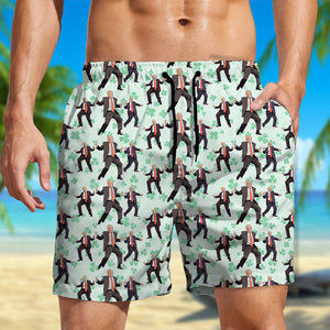 Trump Dancing Trump Irish St. Patrick's Day Beach Short N304 HA75 67204