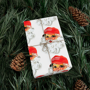 Trump MAGA Santa: Specialty Wrapping Paper - High-Def Luxury, Unique Design - Elevate Your Gift Presentation