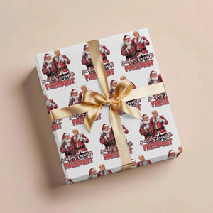 Trump Christmas Wrapping Paper Roll Santa Wrapping Paper Christmas Gift Wrap Funny Christmas Trump Gift Republican Holiday Gift Wrap Trump