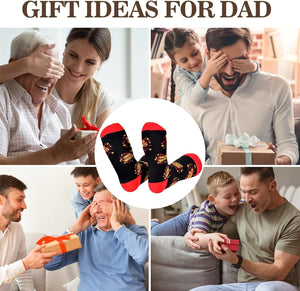 Fathers Day Dad Gifts from Daughter Son Kids Wife,Birthday Gifts for Dad Husband,Funny Socks Gifts,Novelty Dad Gifts