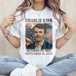 Pray for Charlie Kirk Bright Shirt HA75 64550