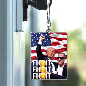 Donald Trump Fi**t Fi**t Fi**t Keychain TH10 63277