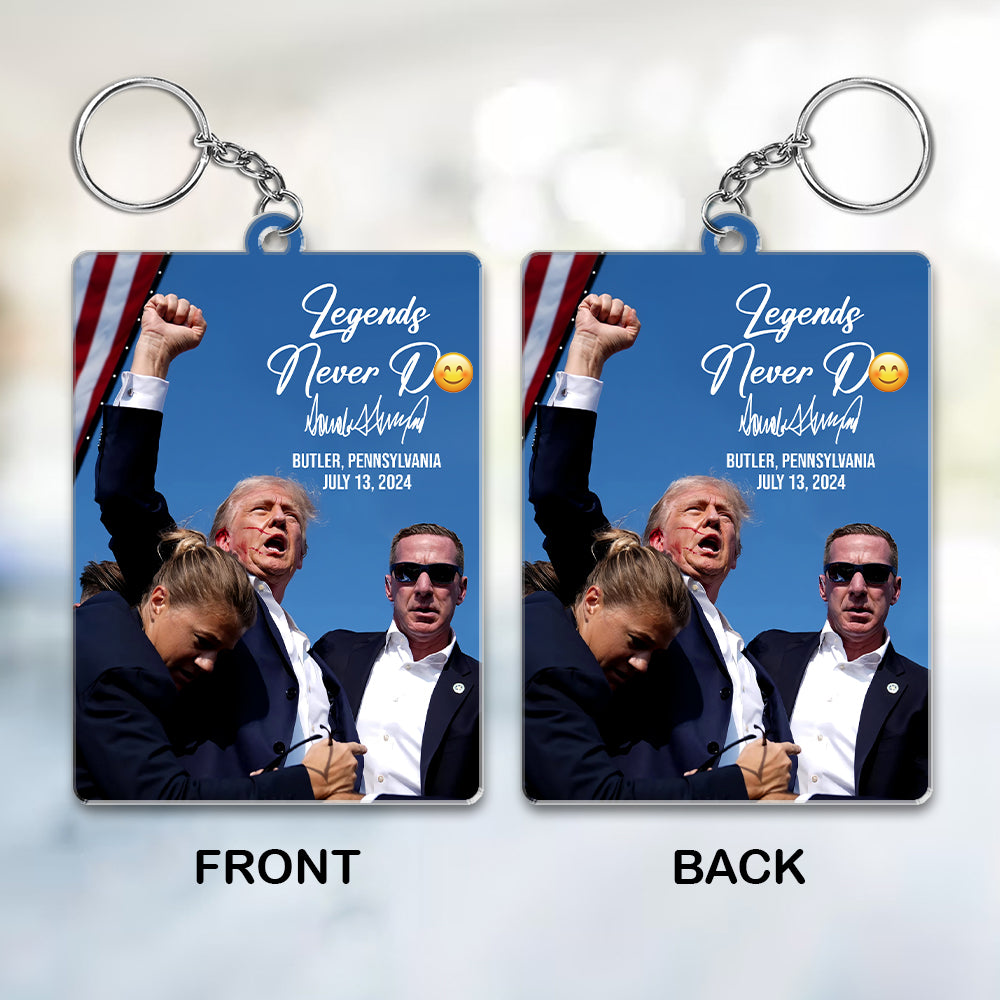 Legends Never D** Donald Trump Keychain TH10 63279