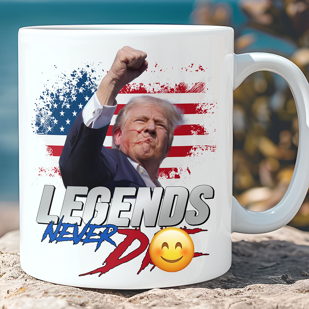 Legends Never D** | Trump Fi**t 2024 Mug | Trump Pennsylvania Rally | Trump Fi**t Mug C1116 - GOP