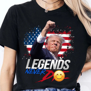 Trump Legends Never D** | Trump Fi**t 2024 Shirt Pennsylvania Rally | Shirt Dark C1116 - GOP