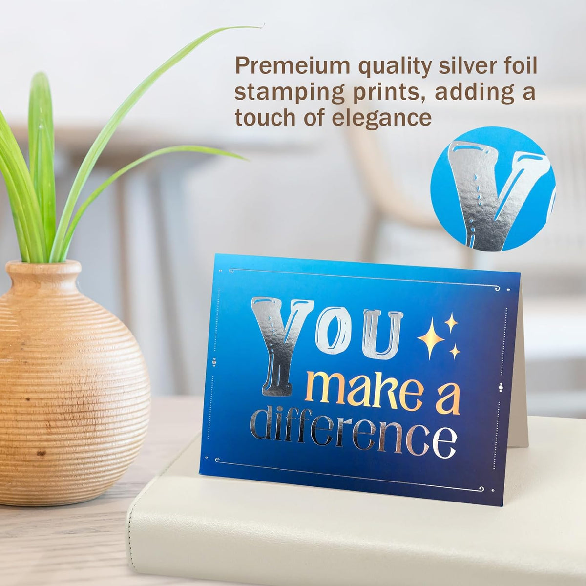 30 Teacher Appreciation Cards Bulk with Envelopes - Teacher Thank You Cards 300GSM Blank Greeting Cards for Teachers, Employees, Nurse, Volunteers and Doctor