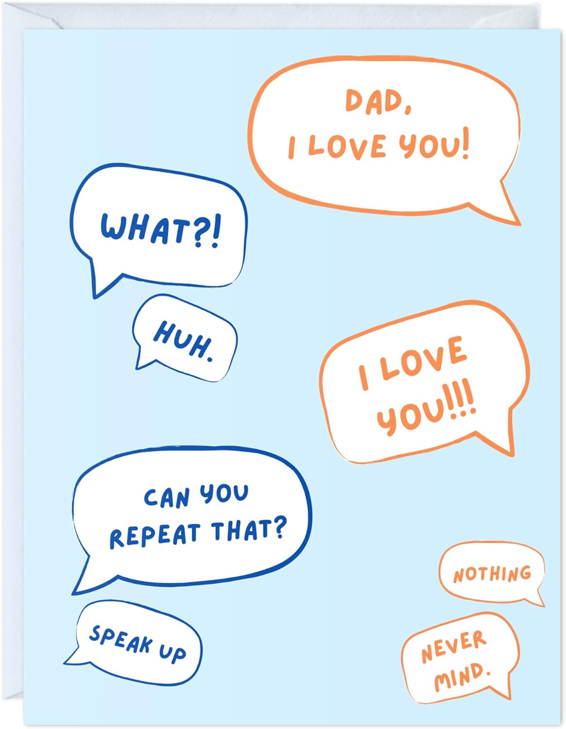 Fathers Day Card for Dad Birthday, Anniversary Husband Him Grandpa Grandfather Stepdad Stepfather, Birthday Thank You Kawaii Greeting Card (Thanks for Feeding Me ...)
