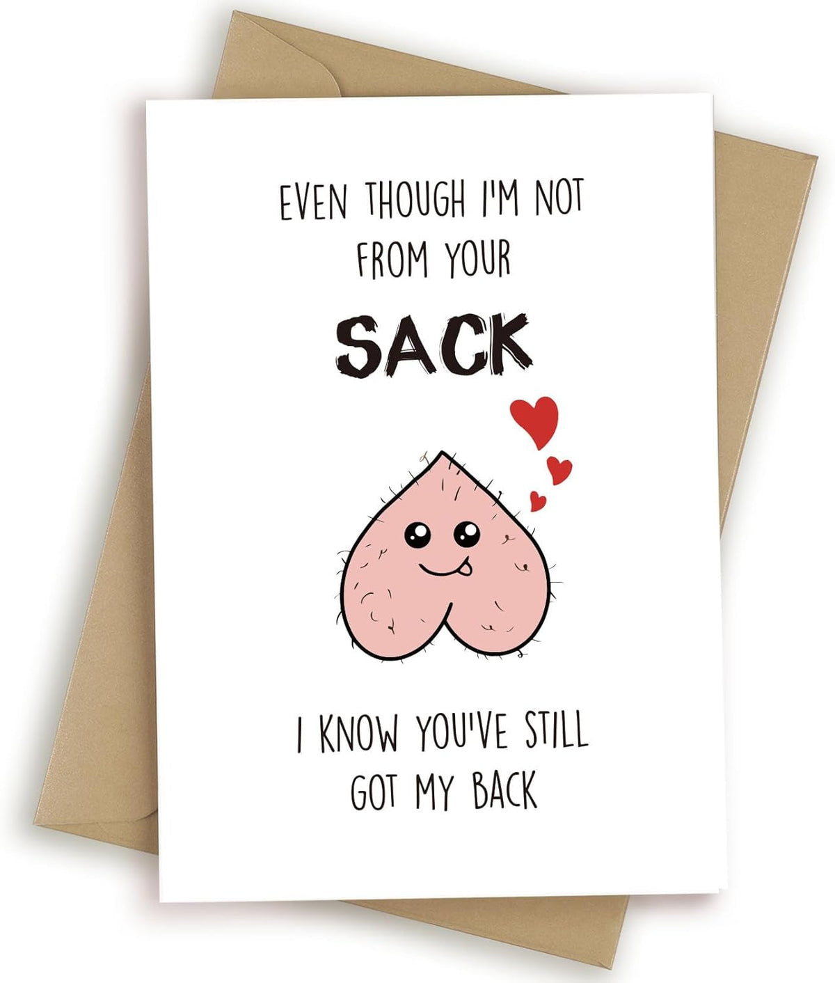 Funny Fathers Day Card from Wife, Humorous Dad Birthday Gifts, Romantic Greeting Card for Husband New Father, You Are My Favorite Dilf with Kraft Envelope