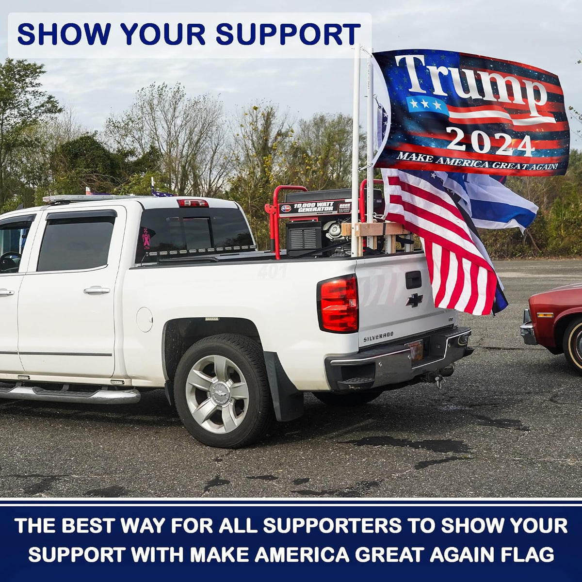 Trump 2024 Flag 3X5 Ft - 3 Ply Trump Flag 2024 Double Sided - Make America Great Again Flag - Bright Vivid Colors Donald Trump Flags 3X5 Outdoor - Trump MAGA Flag - Indoor Outdoor Trump Banner - Trump Merchandise 2024