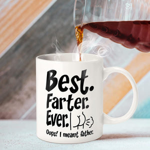 Fathers Day Funny Gifts for Dad Husband Him from Daughter Son Kids Wife - 11 OZ Ceramic Coffee Mug - Stocking Stuffers for Christmas Xmas,Birthday, Anniversary Gag Presents Ideas for Papa Step Dad