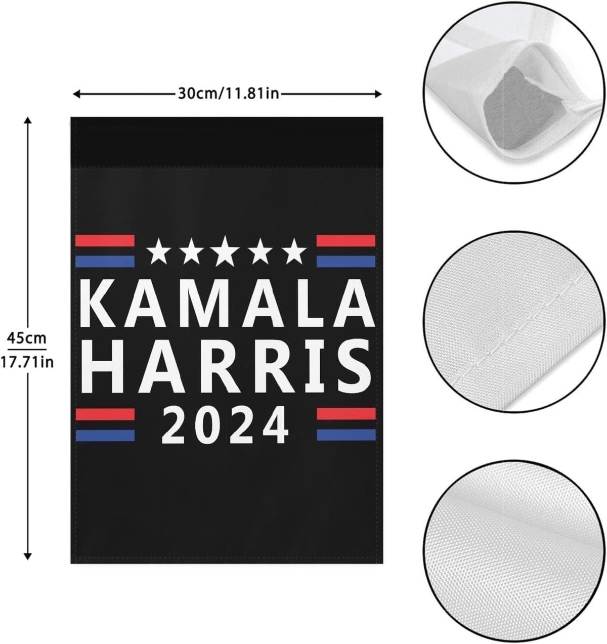 Kalama Harris 2024 Outdoor Flags Garden Home Flag House Flags Double Sided for Outdoor Custom 12X18 Inch