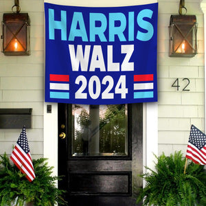 Kamala Harris Walz 2024 Tapestry Banner TH10 63513