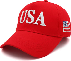 Trump 2024 45-47 MAGA Hat Make America Great Again Donald Trump Slogan with USA Flag Baseball Cap