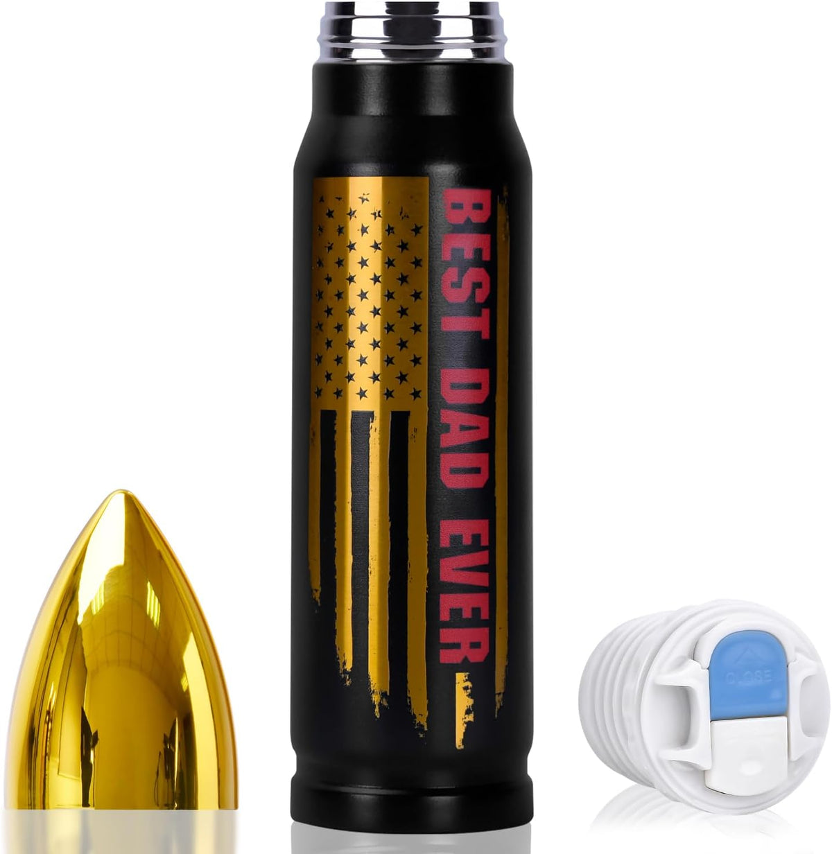 Fathers Day Dad Gifts from Daughter Son Wife, Gifts for Dad 17Oz Stainless Steel Bullet Tumbler, Birthday Gifts for Men, Dad Birthday Gifts, Father'S Day Funny Dad Christmas Gifts Stocking Stuffers