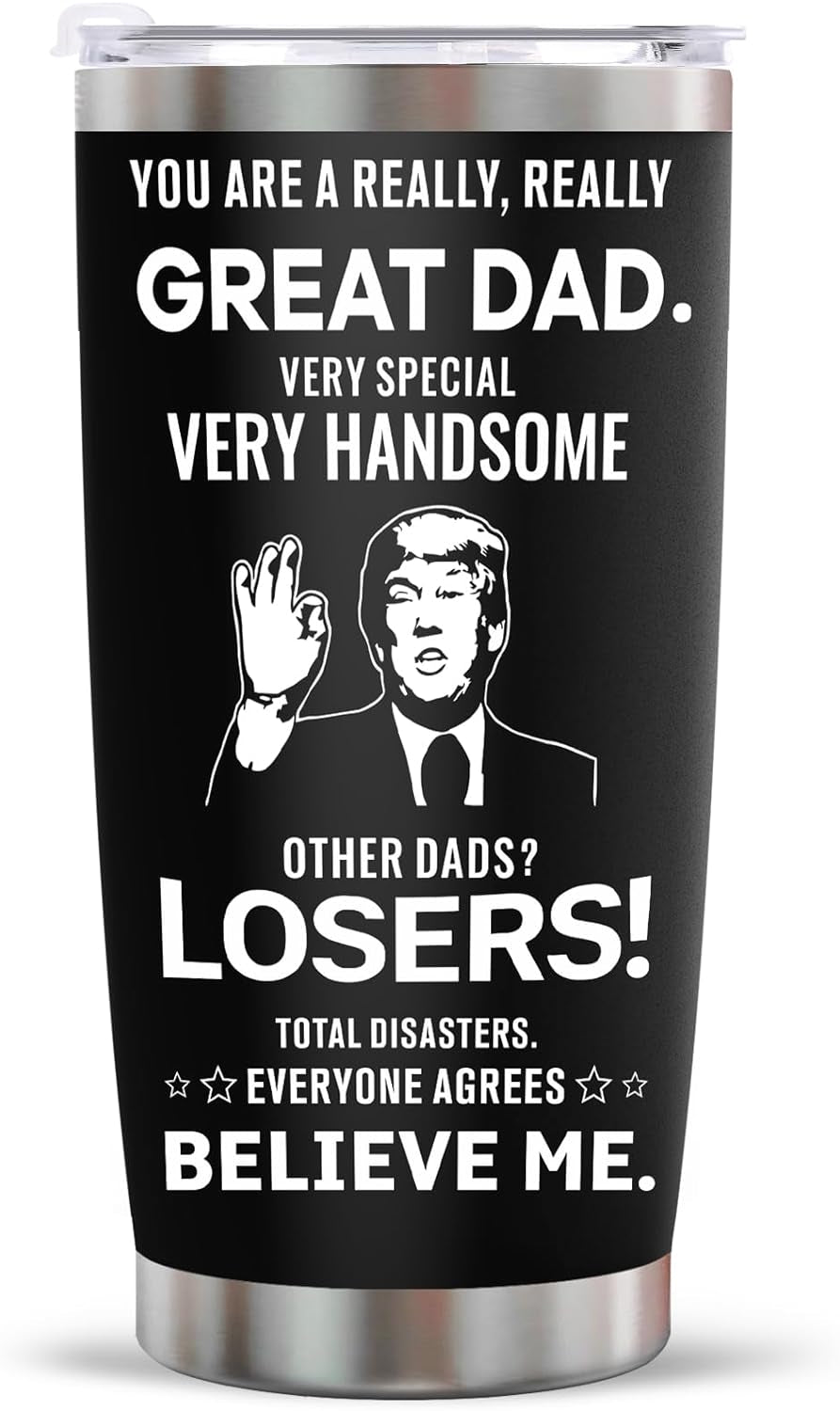 Fathers Day Dad Gifts from Daughter Son Wife, Funny Gifts for Dad Husband Grandpa Bonus Dad Step Dad, Unique Birthday Present Ideas for Father Men Him on Father'S Day Christmas - Dad Joke Tumbler 20Oz