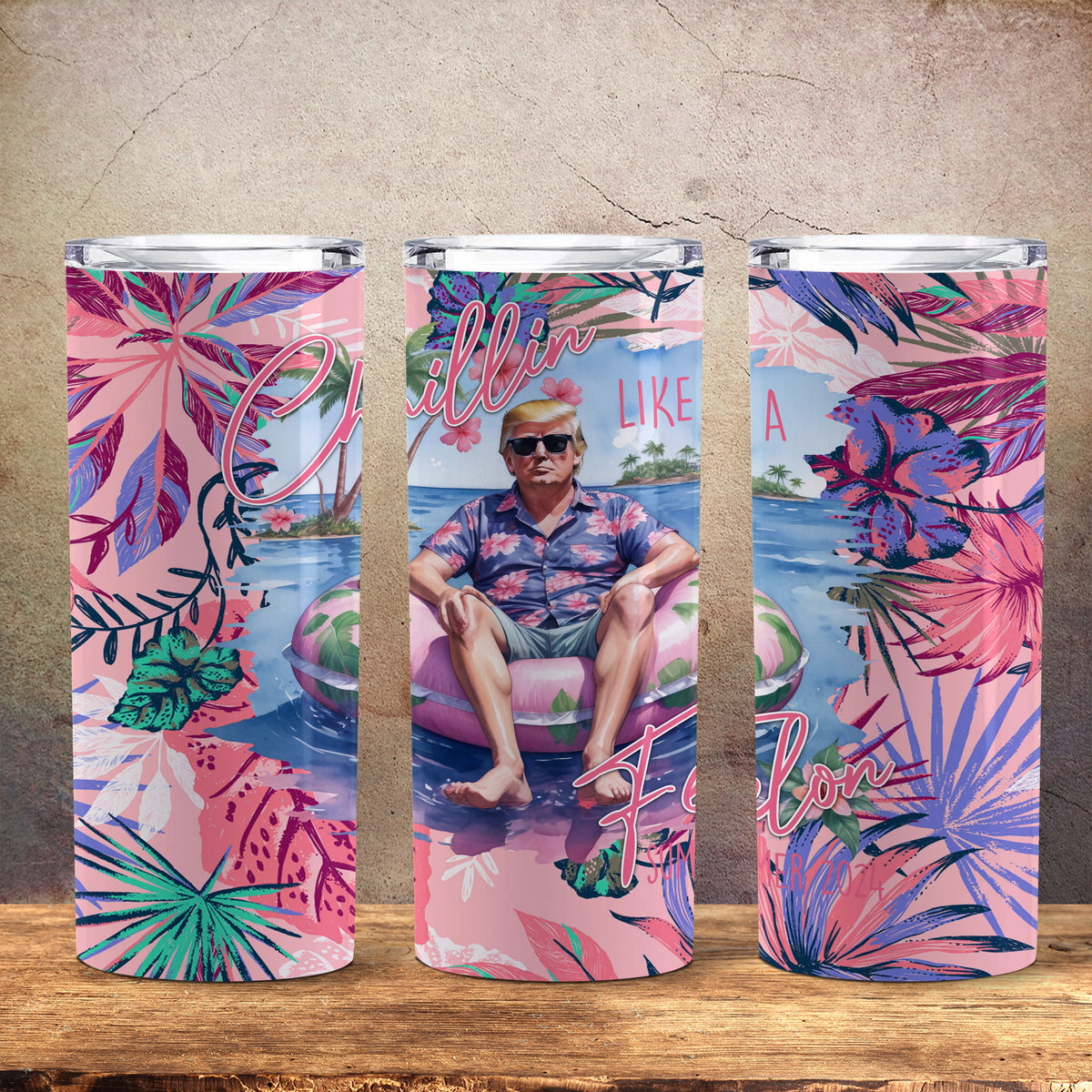 Donald Trump Chillin Like A Felon  Skinny Tumbler HO82 62834