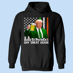 Make Saint St Patrick's Day Great Again Funny Trump Dark Shirt HO82 65628