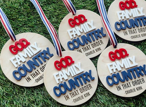 God Family Country, Charlie Kirk Ornament TH10 64589