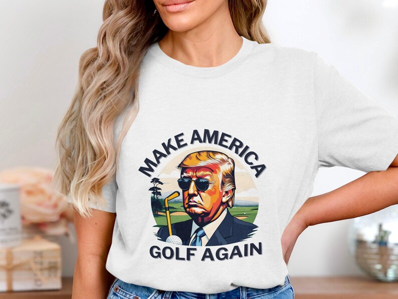 Make America Golf Again With Donald Trump Bright Shirt TH10 898145
