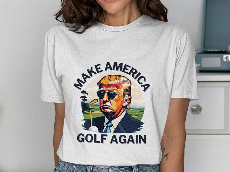 Make America Golf Again With Donald Trump Bright Shirt TH10 898145