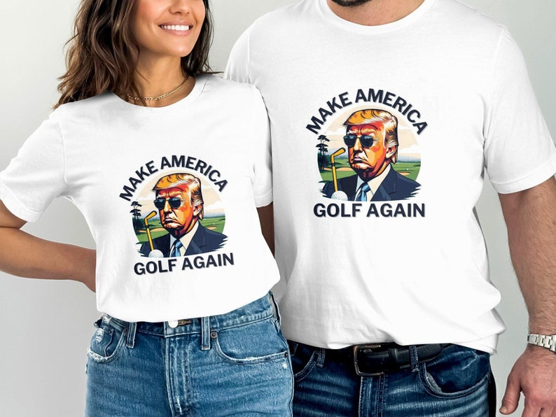 Make America Golf Again With Donald Trump Bright Shirt TH10 898145