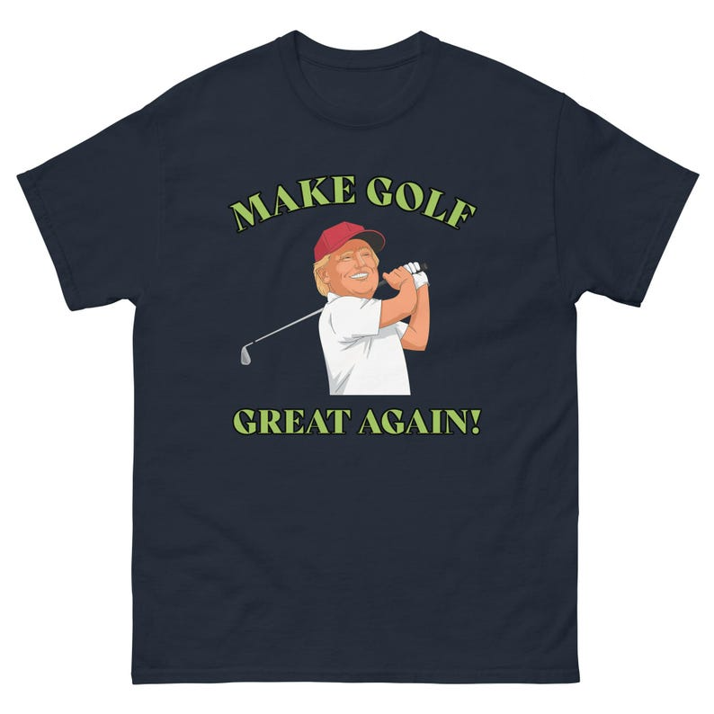 Make Golf Great Again With Donald Trump Dark Shirt TH10 898143