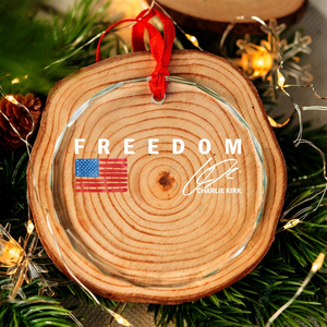 Freedom RIP Charlie Kirk 1993-2025 Ornament TH10 64593