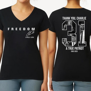 Freedom Charlie Kirk Signature Shirt, Justice for Charlie Kirk TH10 64587