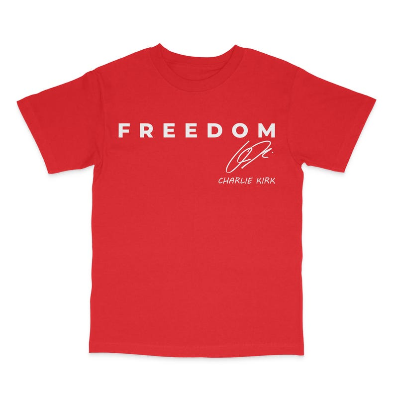 Red Freedom Shirt | Charlie Kirk Red Shirt | We Wear Red Charlie Kirk Birthday October 14 Sweatshirt TH10 896179