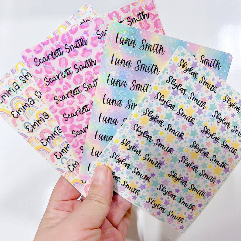 Custom Kid Name Labels - Back to School Gift for Kids HO82 903038