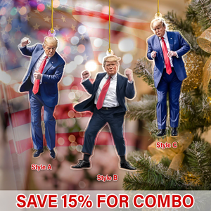 Trump Win - Funny Trump Acrylic Ornament For Christmas Decoration HA75 63942