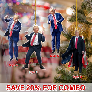 Trump Win - Funny Trump Acrylic Ornament For Christmas Decoration HA75 63942