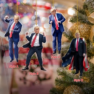 Trump Win - Funny Trump Acrylic Ornament For Christmas Decoration HA75 63942