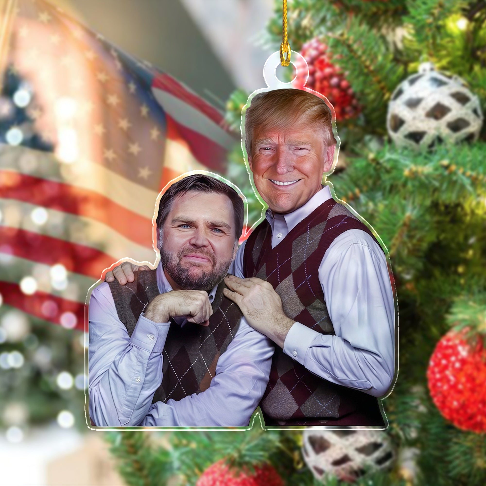 Trump Vance Brothers 2024 Acrylic Ornament HA75 63962